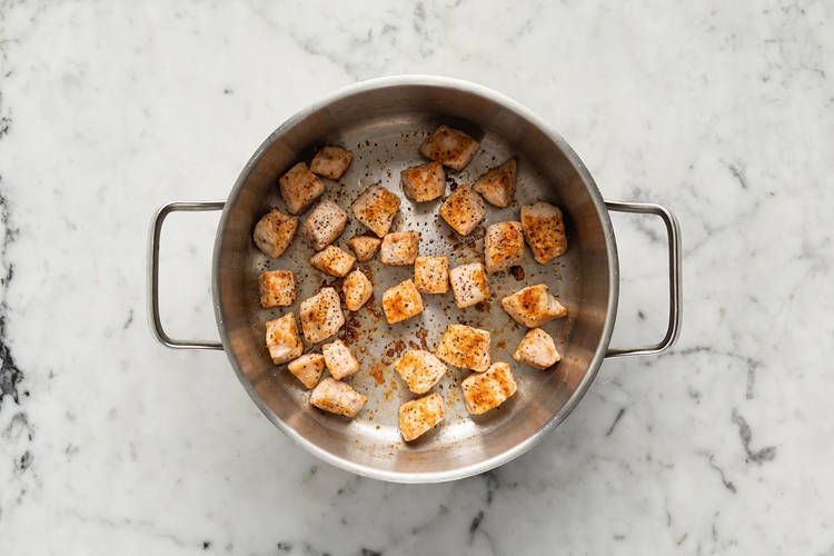 Prep and start chicken