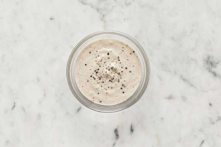 Make sauce and toast almonds