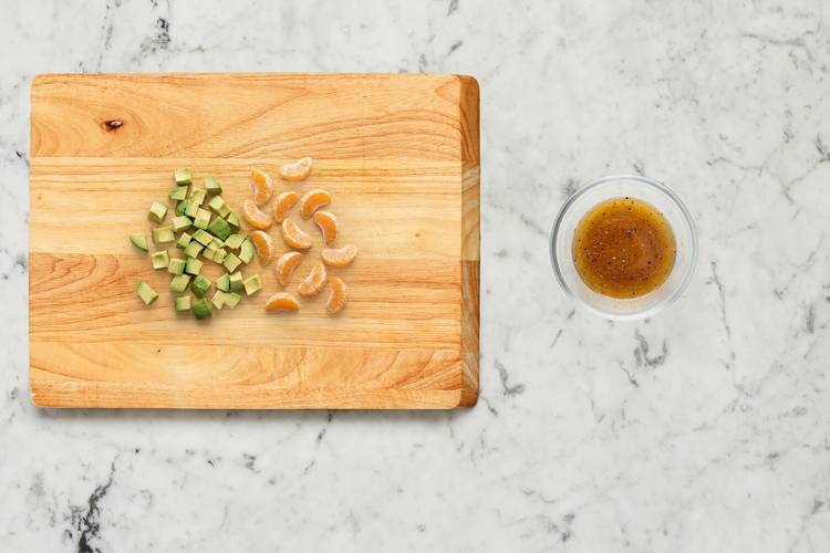 Terminer la préparation et faire la vinaigrette