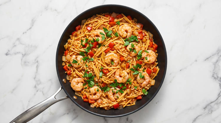 Cook Shrimp & Finish Fideuà