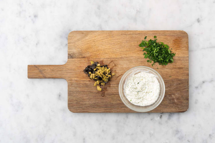 Finish prep and make sauce