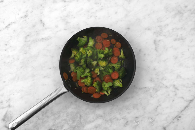 Cook the veggies
