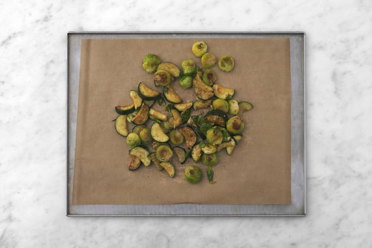 Roast the greens