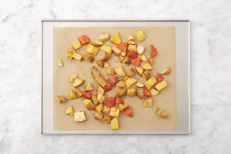 Roast the veggies