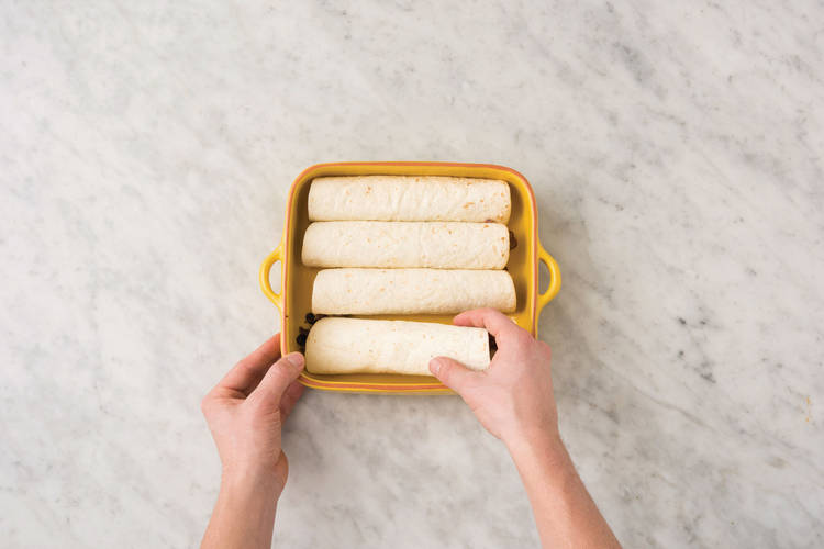 Grill the enchiladas