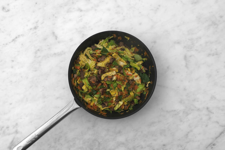 Start the stir-fry