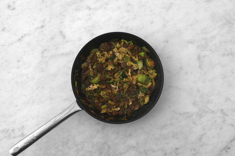 Finish the stir fry