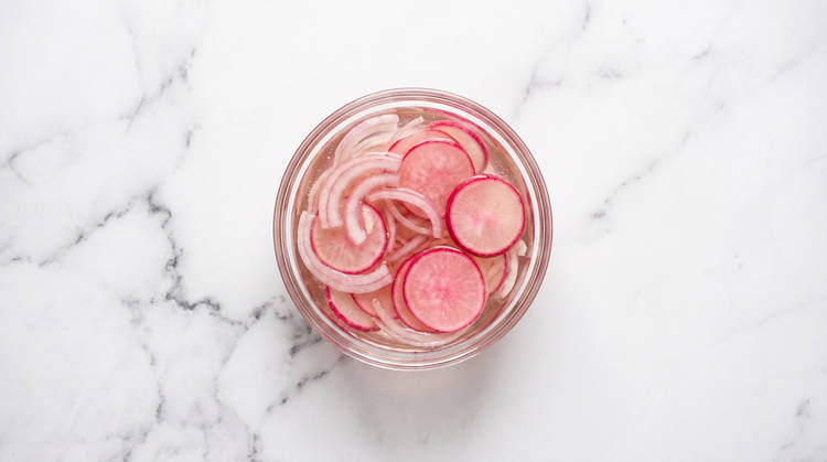 Pickle Radishes & Shallot
