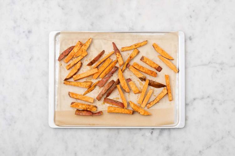 Rôtir les patates douces