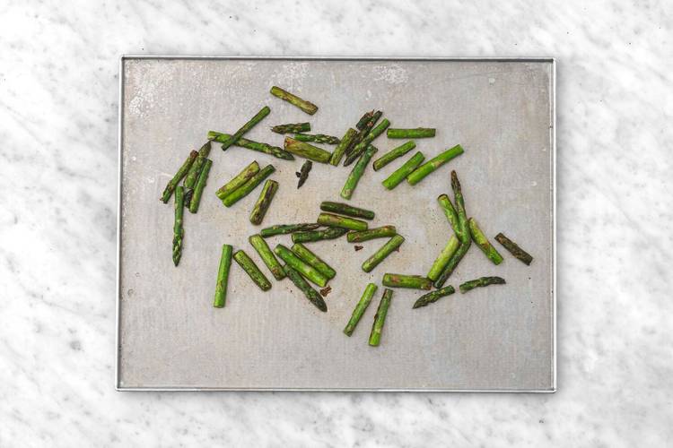 Prep and roast aparagus