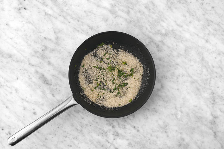 Make the parsley crumb
