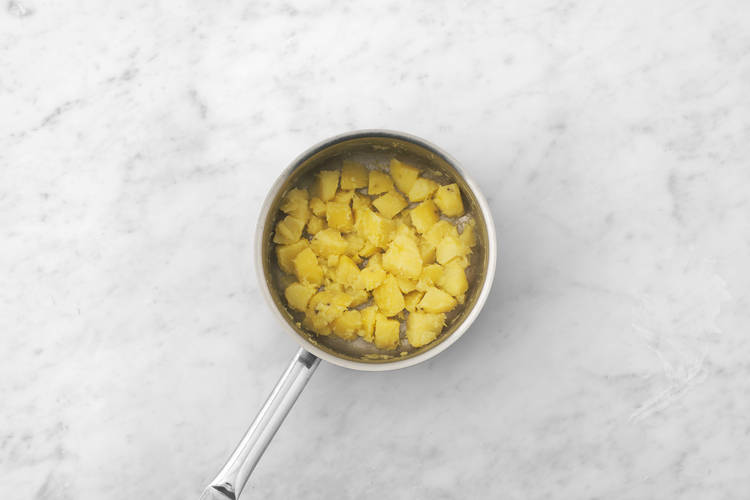 Cook the potatoes