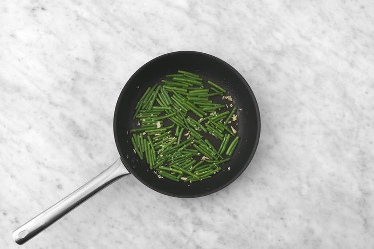 Cook the green beans