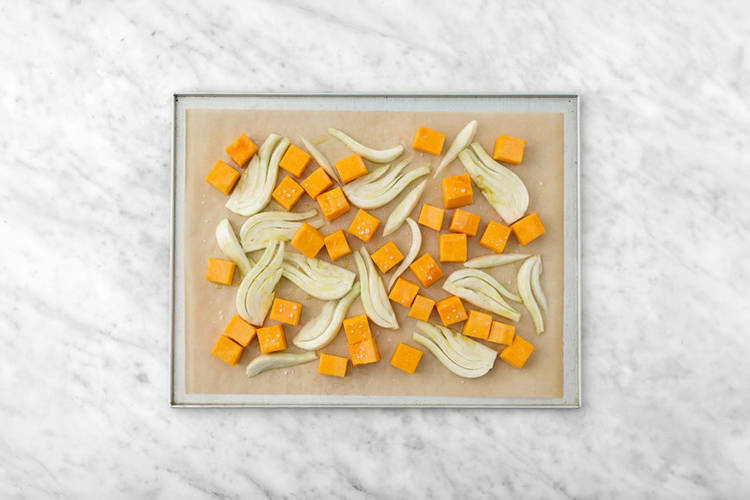 Roast the veggies