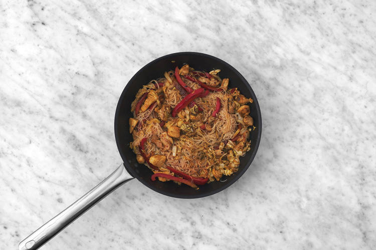 Finish the stir-fry