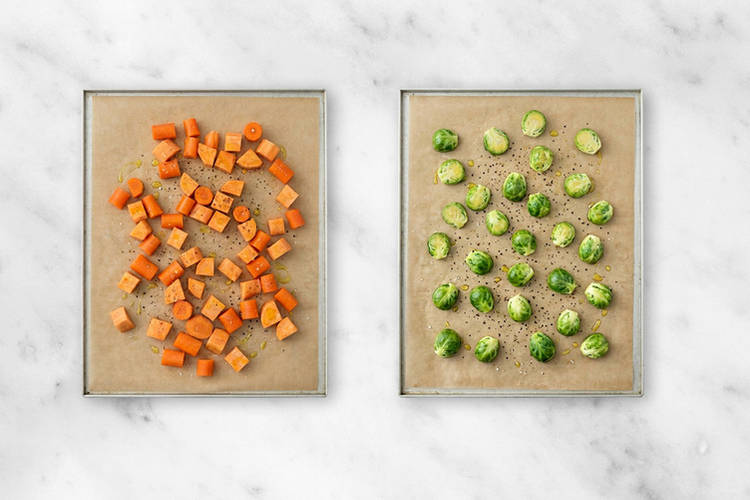 Roast the veggies