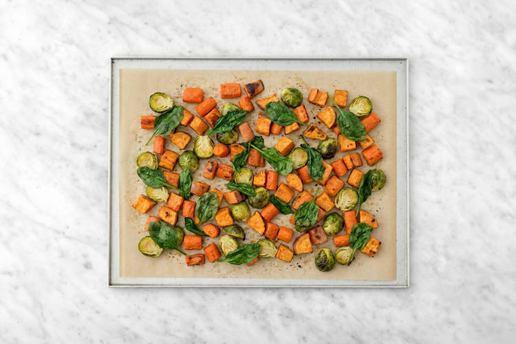 Toss the veggies