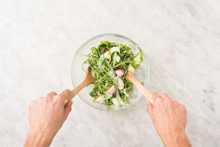 Salat fertigstellen
