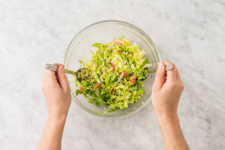 Salat vorbereiten