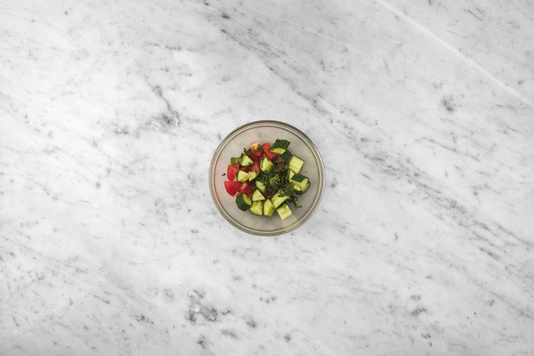 Salat zubereiten