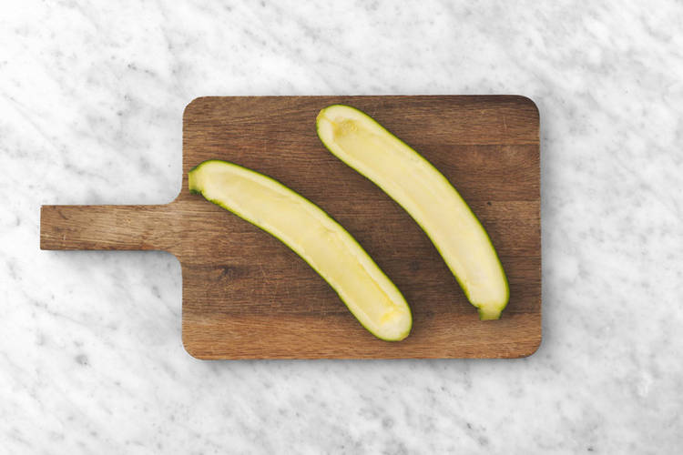 Vorbereitung & Zucchini rösten