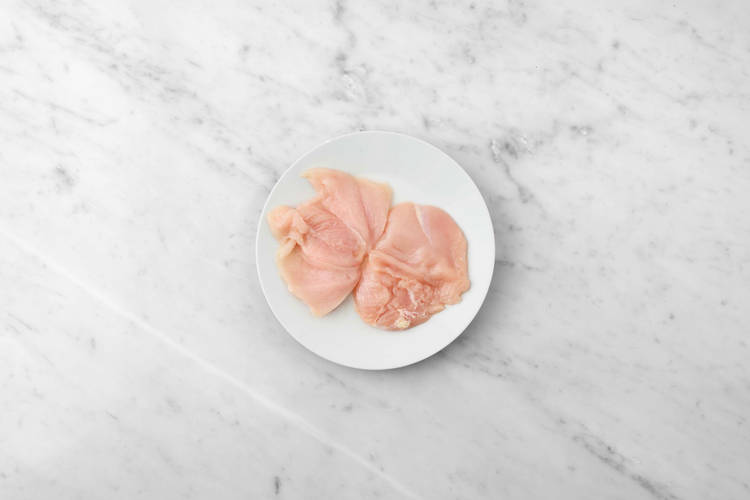 Hähnchen aufschneiden