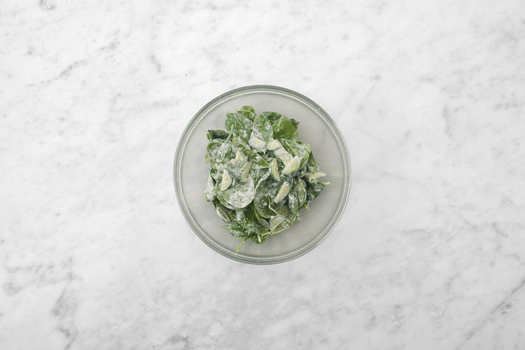Salat mischen