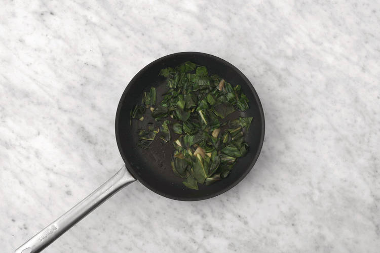 Cook the baby spinach
