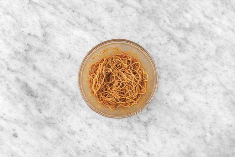 Make the peanut noodles