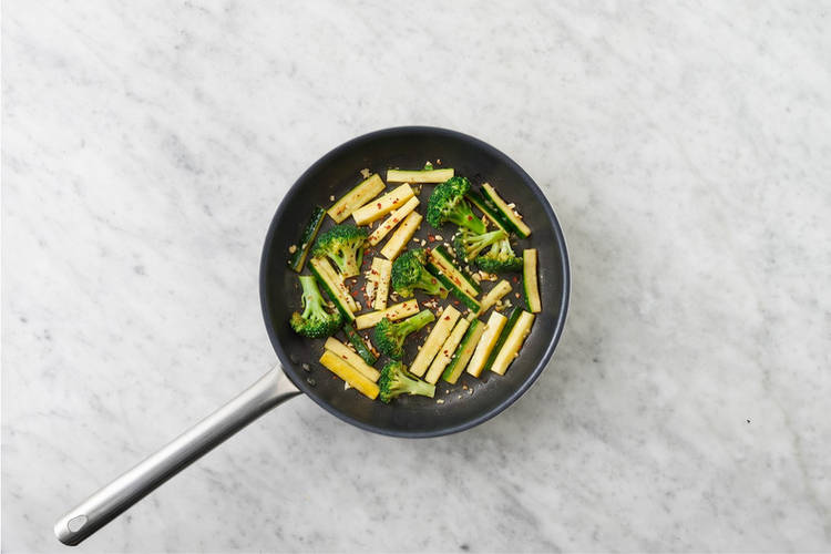 Cook the veg