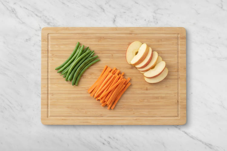 Prep the veggies & apple