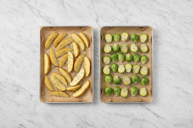 Roast the veggies
