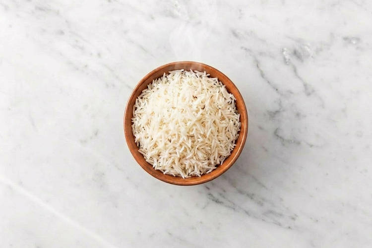 Heat the rice