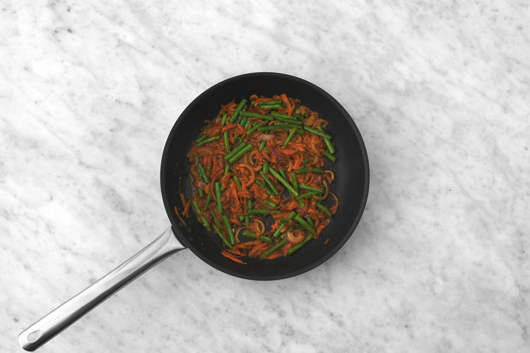 Cook the veg