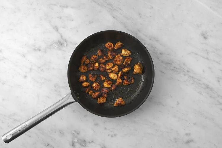 Cook the halloumi