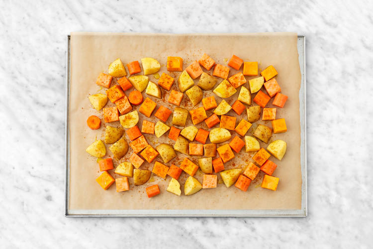 Roast the veggies