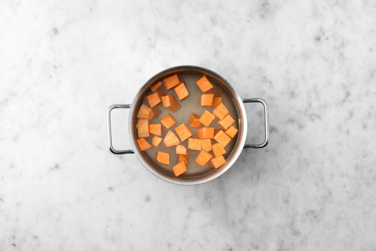 Boil the Sweet Potato