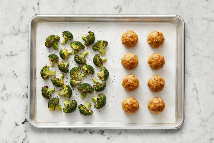 Cook meatballs