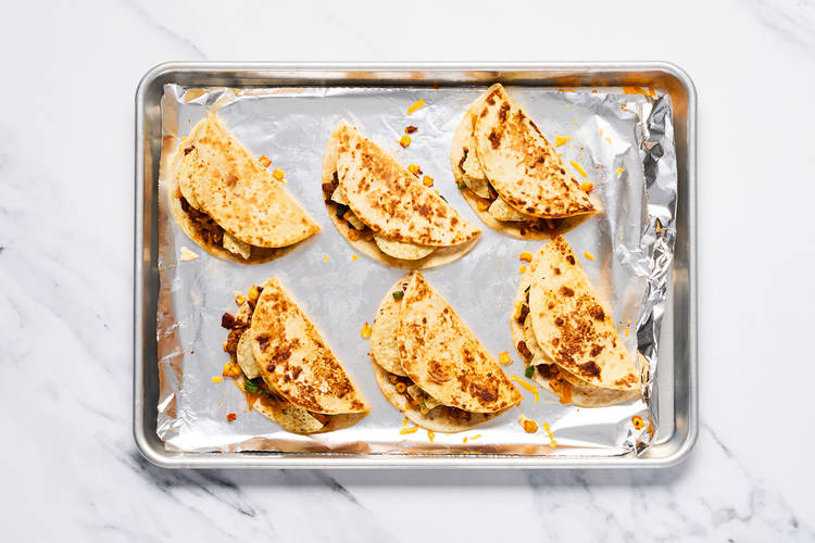 Griller les quesadillas