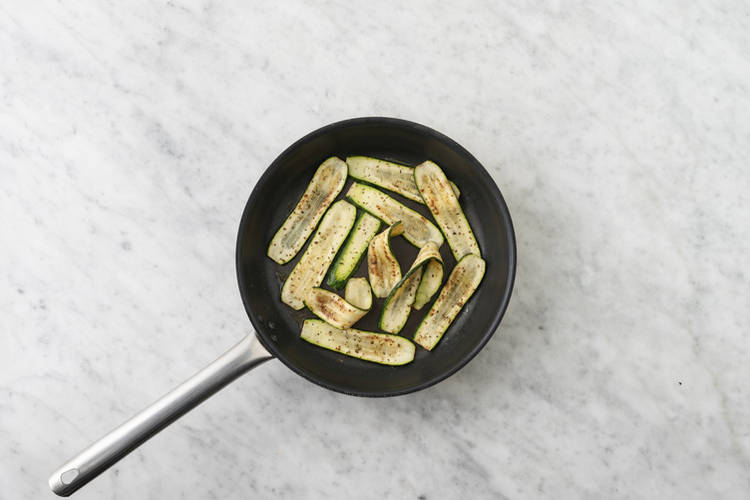 Cook the zucchini