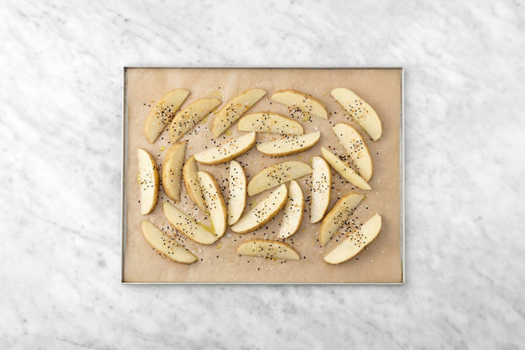 Bake the wedges