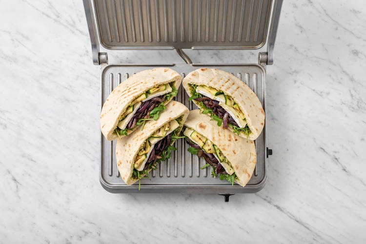 Heat the pita