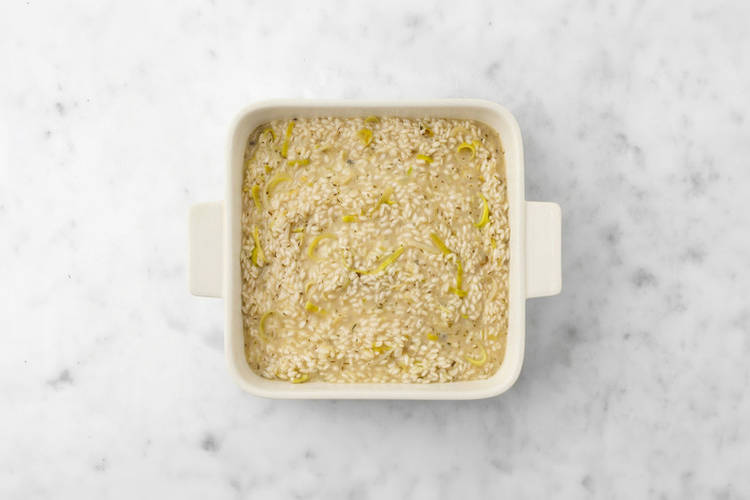 Bake the risotto