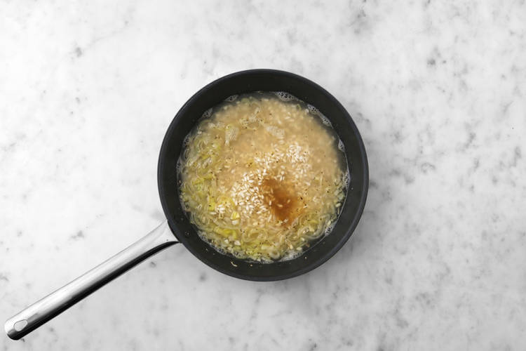 Start the risotto