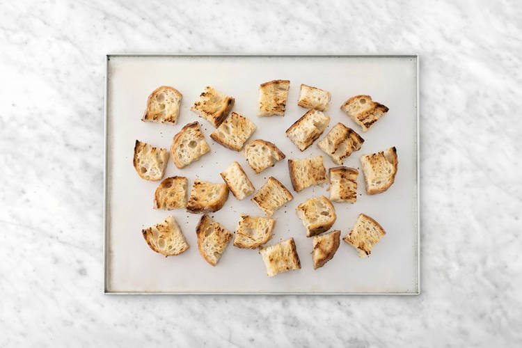 Make the croutons