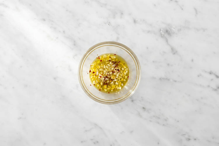 Make the garlic chilli oil