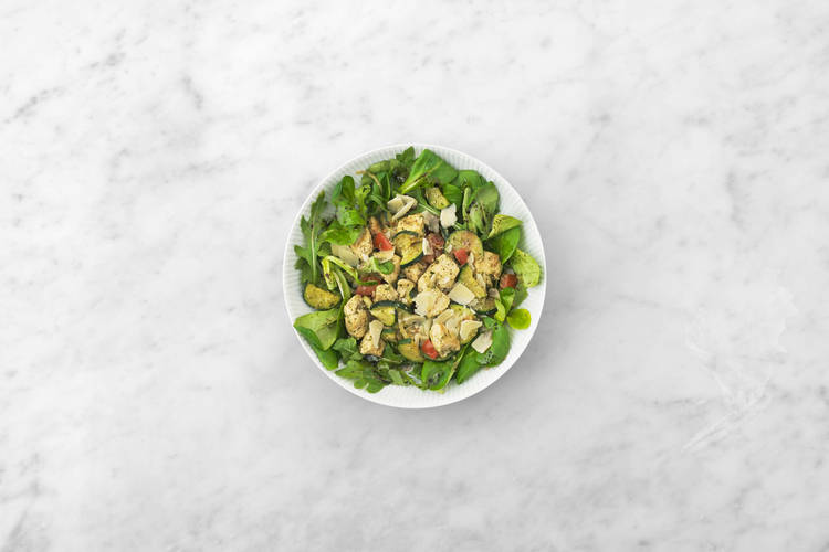 Une salade gourmande 