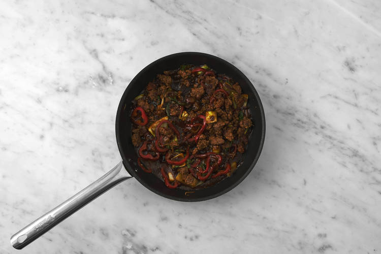 Wok-Gericht fertigstellen