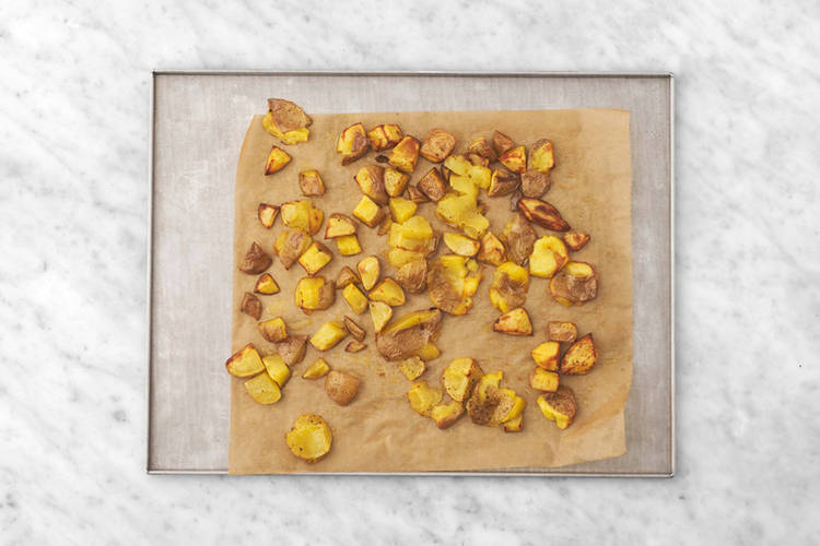 Finish the potatoes