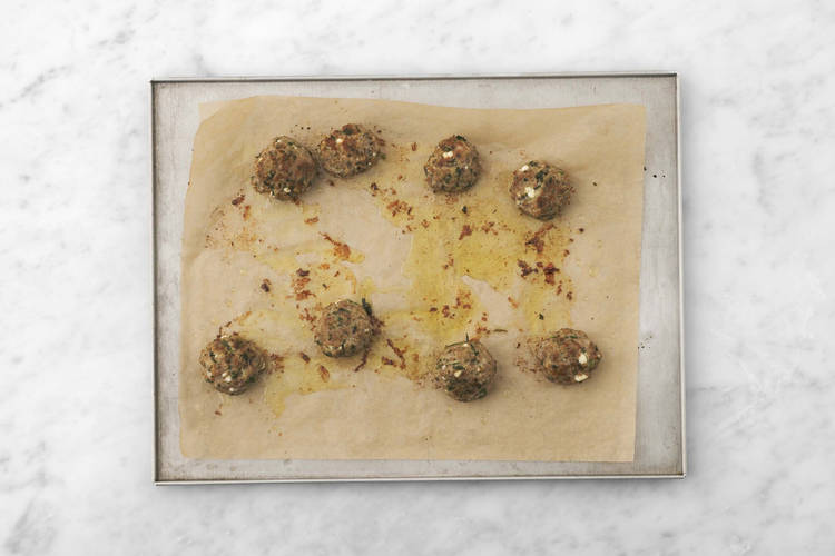 Prep and bake Impossible® Burger Patties meatballs